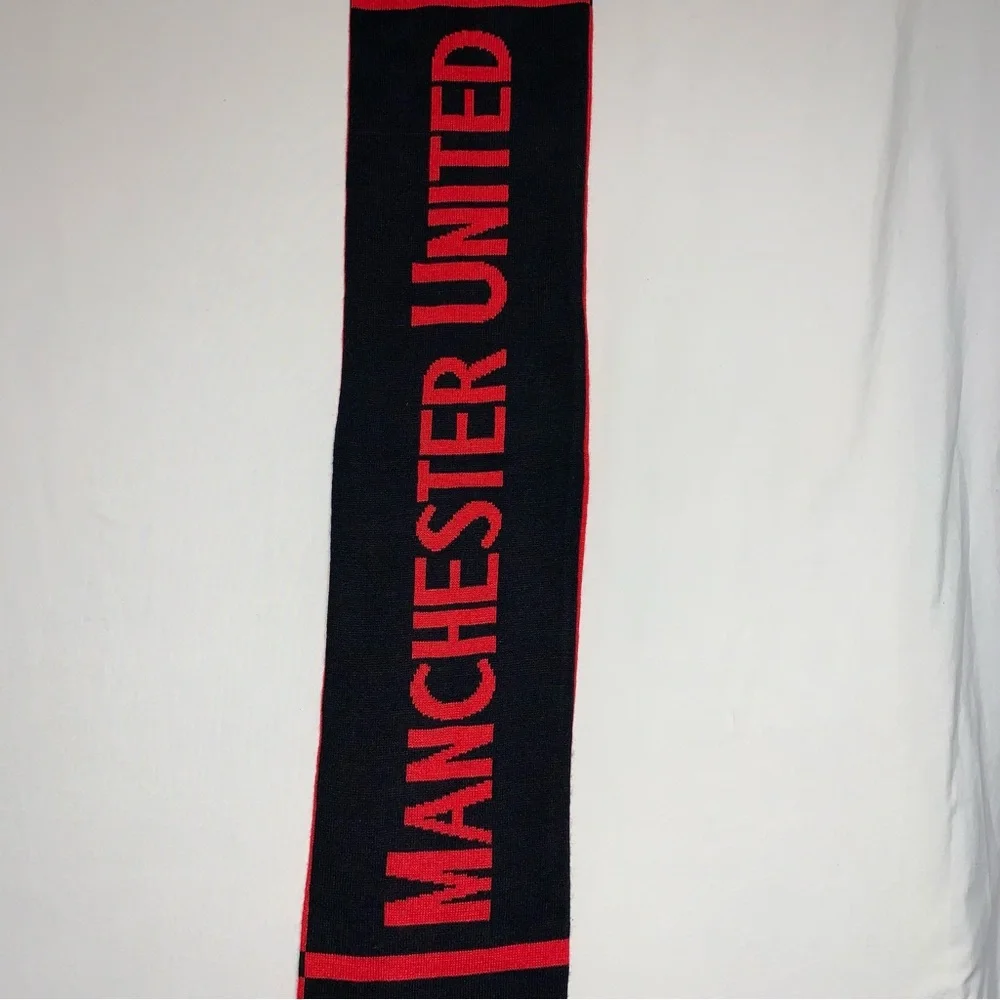 Manchester United Scarf Black Large Soccer Fútbol England Winter Warm Snow Men’s